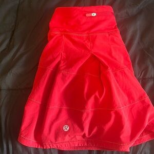Lululemon red skirt